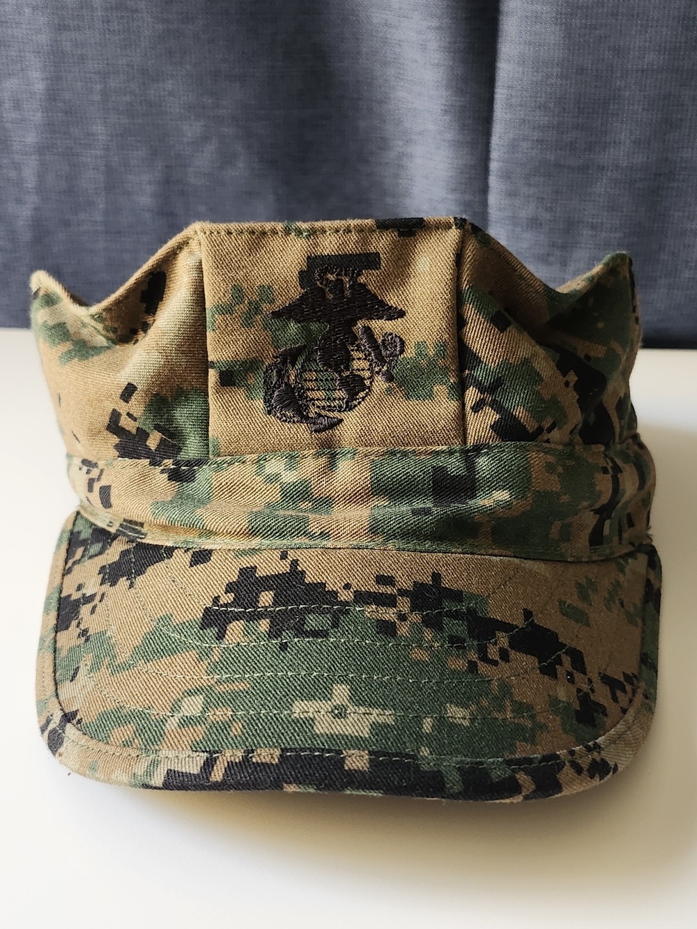 Genuine USMC Woodland MARPAT 8 Point Utility Cover Hat Sekri Size X-Small